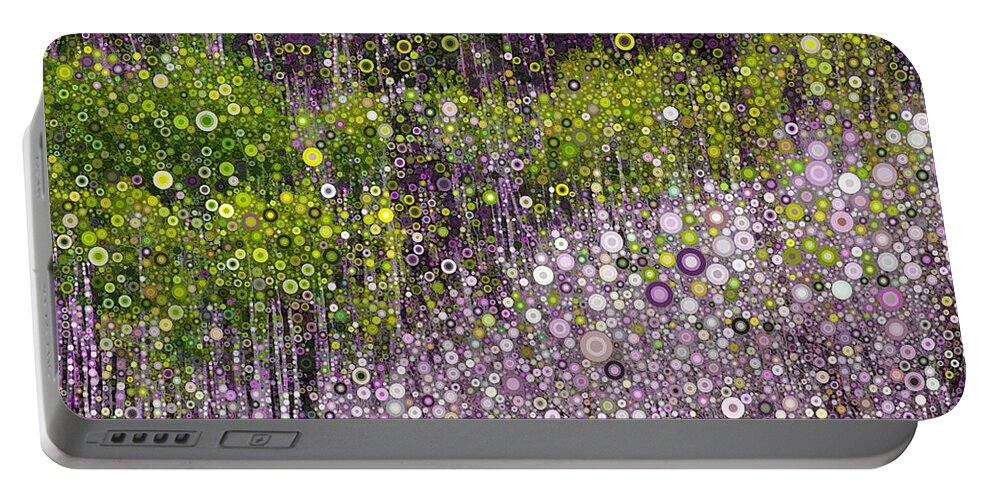 Digital Portable Battery Charger featuring the digital art Just Beyond Emerald City by Linda Bailey