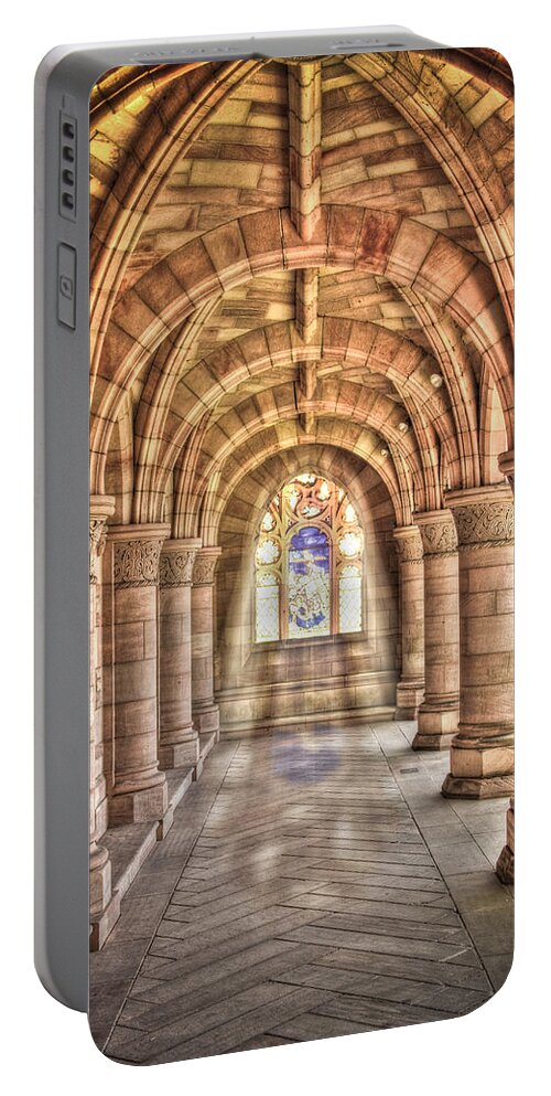 Architecture Portable Battery Charger featuring the photograph Kelso Abbey #2 by Sue Leonard