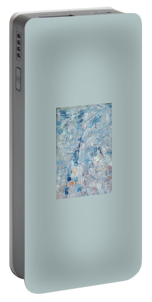 Stolen Portable Battery Charger featuring the painting Life #2 by Frederick Lyle Morris - Disabled Veteran