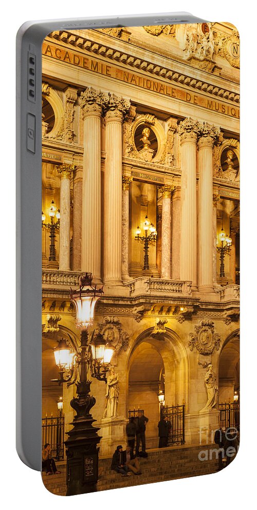 Architectural Portable Battery Charger featuring the photograph Paris Opera #2 by Brian Jannsen