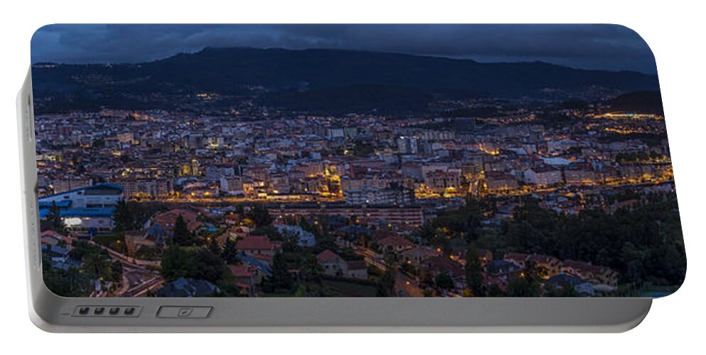 Pontevedra Portable Battery Charger featuring the photograph Pontevedra Panorama from A Caeira #2 by Pablo Avanzini