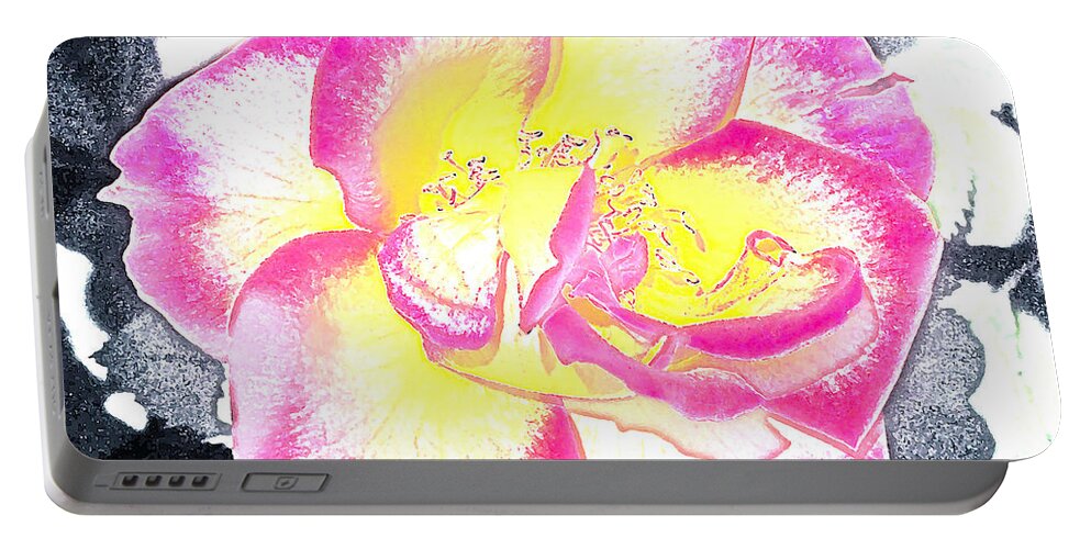 Floral Portable Battery Charger featuring the photograph Rose 3 #2 by Pamela Cooper