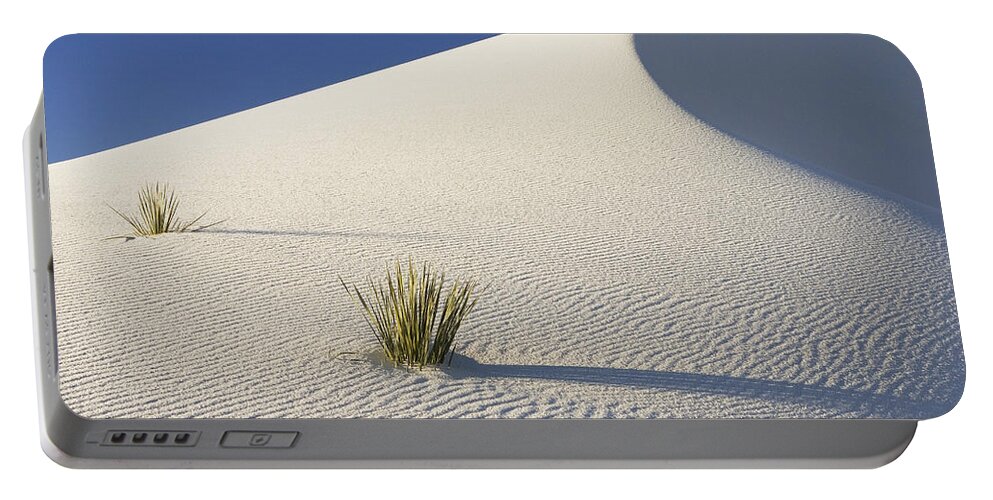 Feb0514 Portable Battery Charger featuring the photograph Soaptree Yucca In Gypsum Sand White by Konrad Wothe