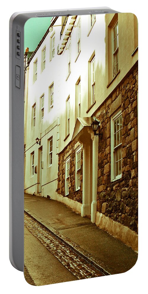 Architecture Portable Battery Charger featuring the photograph Town Houses #2 by Tom Gowanlock