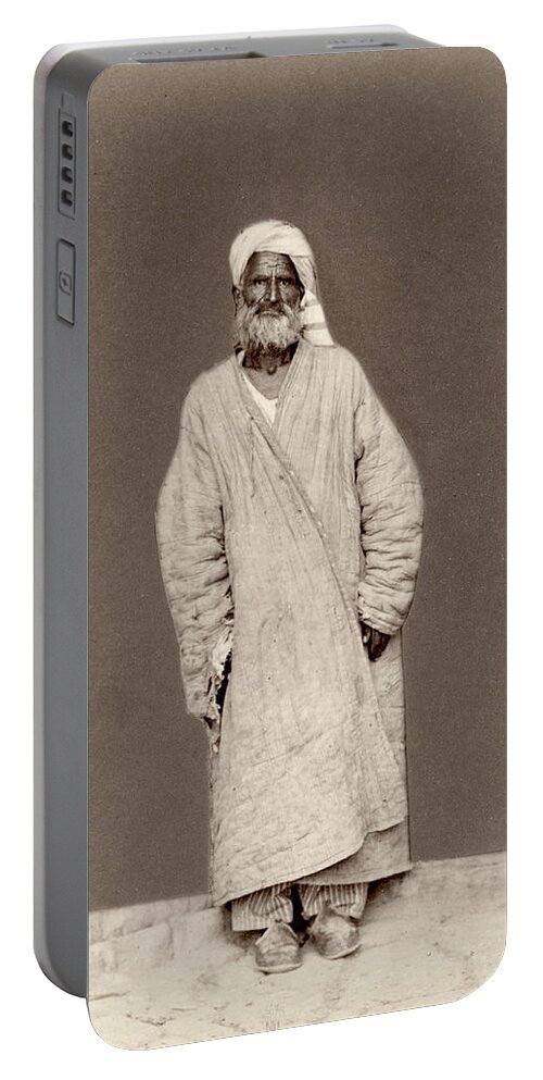 1865 Portable Battery Charger featuring the photograph Turkestan Mazang, C1865 #2 by Granger