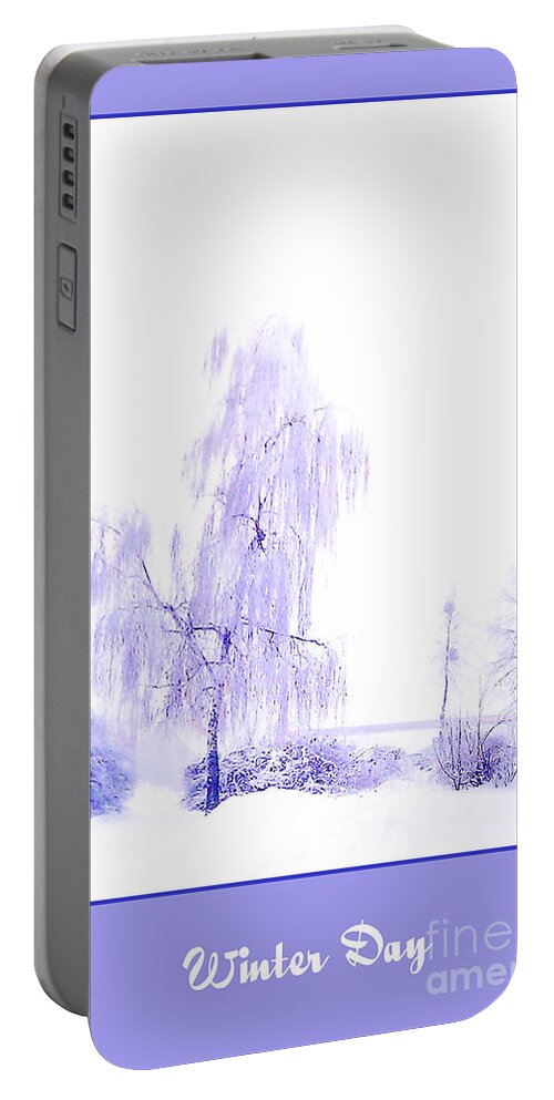 Season Portable Battery Charger featuring the photograph Winter Day #2 by Randi Grace Nilsberg