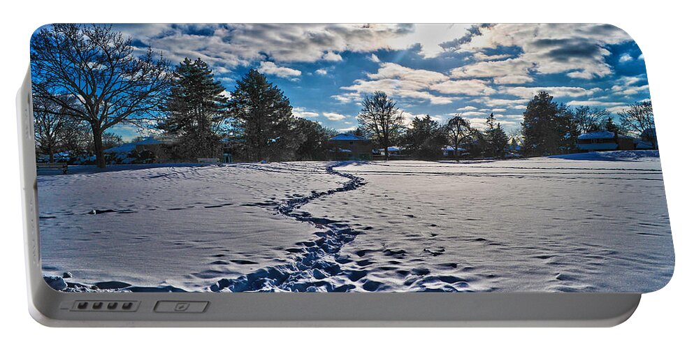 Landscape Portable Battery Charger featuring the photograph Winter #1 by Dragan Kudjerski