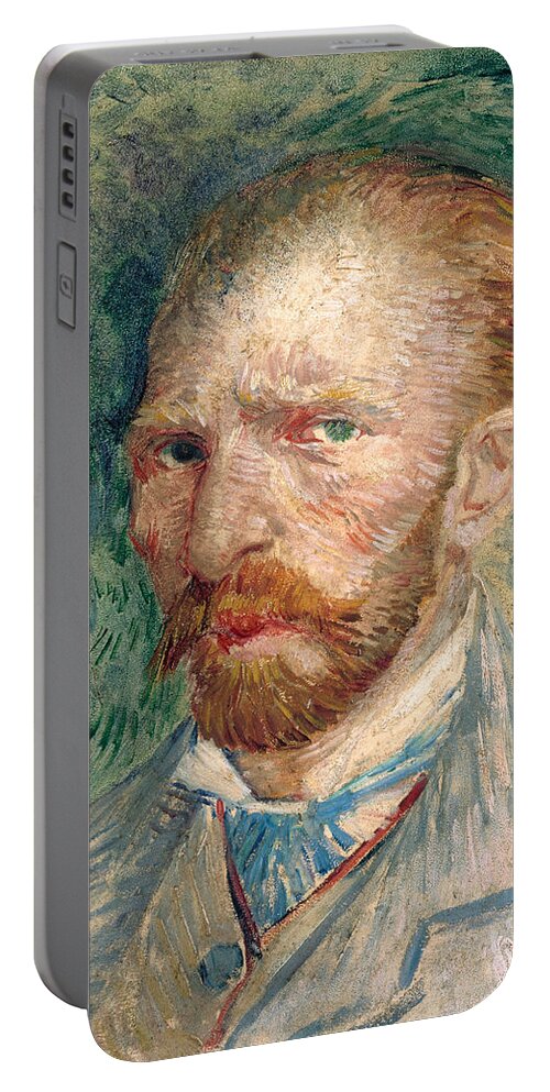 Vincent Portable Battery Charger featuring the painting Self Portrait #28 by Vincent Van Gogh
