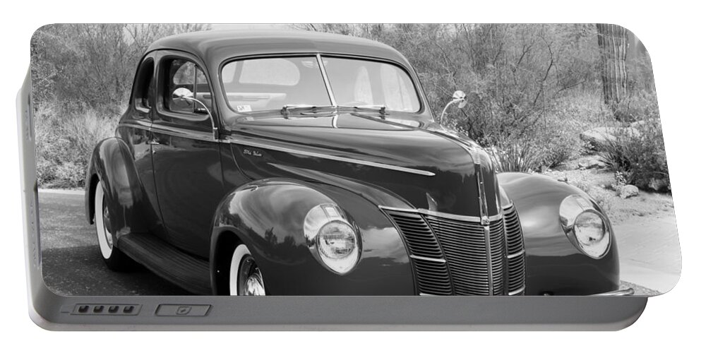 1940 Ford Deluxe Coupe Portable Battery Charger featuring the photograph 1940 Ford Deluxe Coupe #3 by Jill Reger