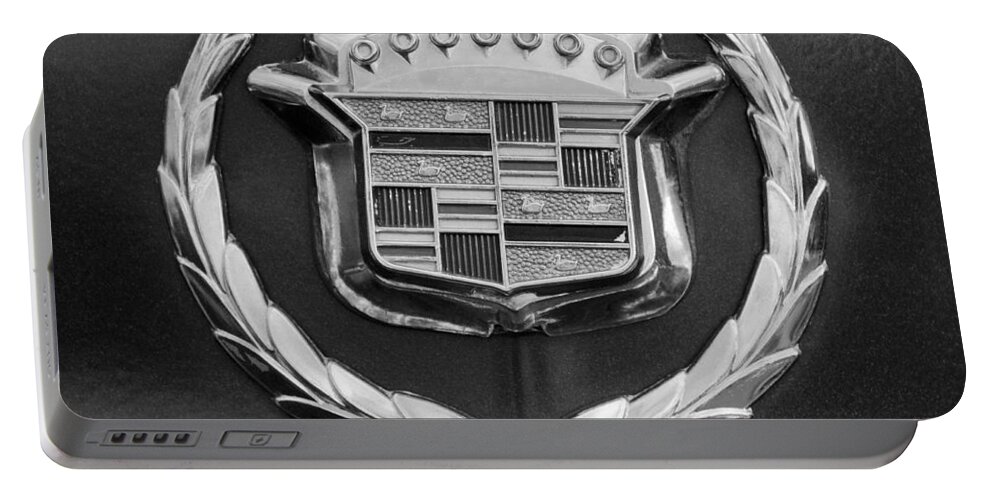 1969 Cadillac Eldorado Emblem Portable Battery Charger featuring the photograph 1969 Cadillac Eldorado Emblem #3 by Jill Reger