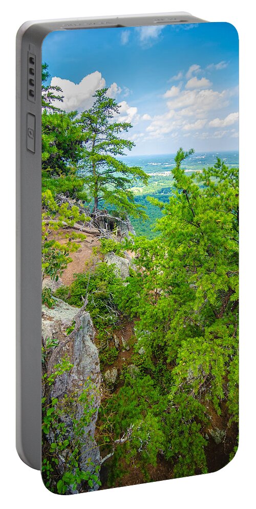 Aerial Portable Battery Charger featuring the photograph Beautiful Aerial Landscape Views From Crowders Mountain North Ca #3 by Alex Grichenko