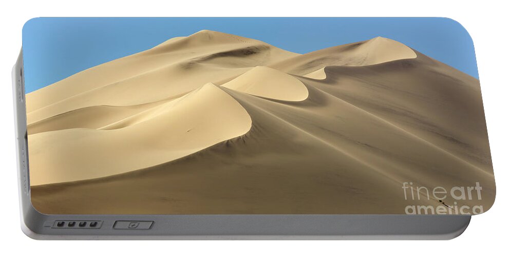 00431198 Portable Battery Charger featuring the photograph Eureka Dunes in Death Valley by Yva Momatiuk John Eastcott