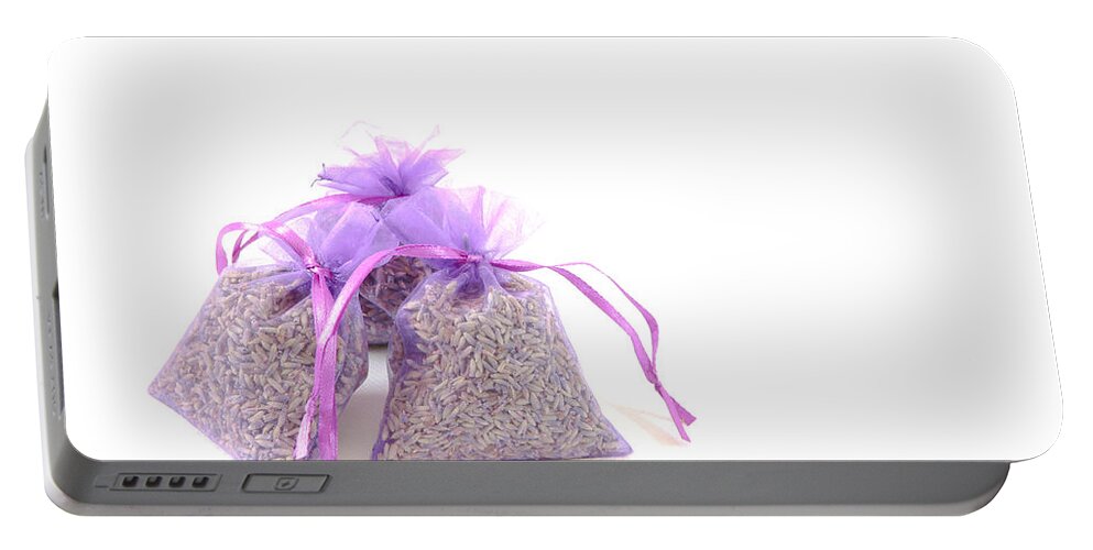Alternative Portable Battery Charger featuring the photograph Lavender #3 by Tom Gowanlock
