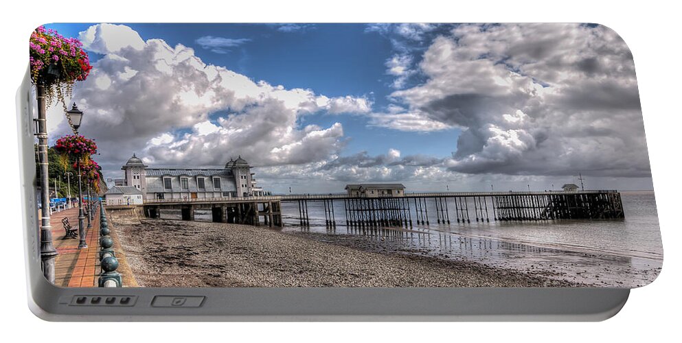 Penarth Pier Portable Battery Charger featuring the photograph Penarth Pier 3 by Steve Purnell
