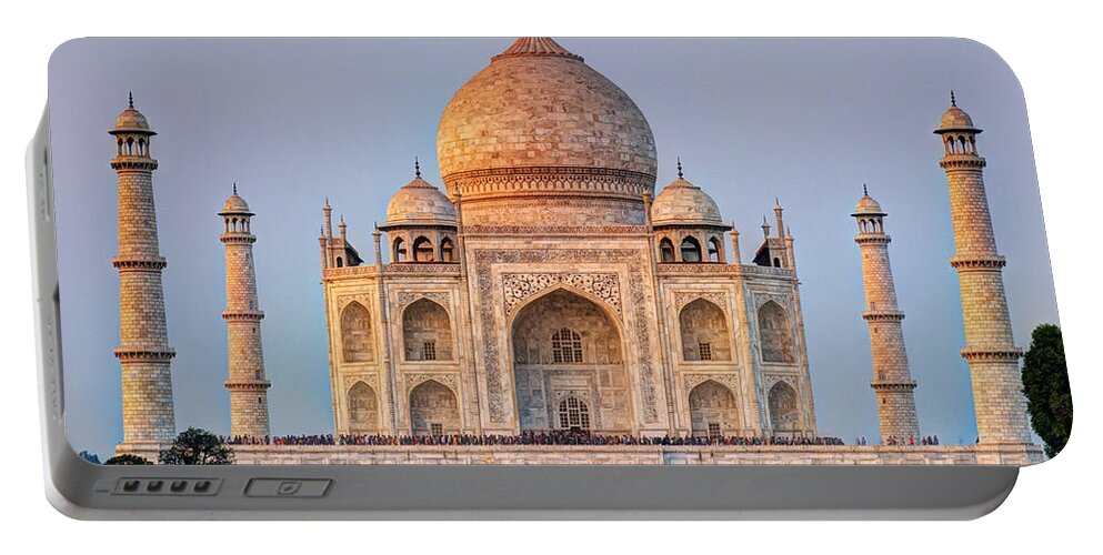 Agra Portable Battery Charger featuring the photograph Taj Mahal #3 by Ivan Slosar