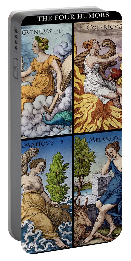 Science Portable Battery Charger featuring the photograph The Four Humors Of Hippocratic Medicine #3 by Science Source