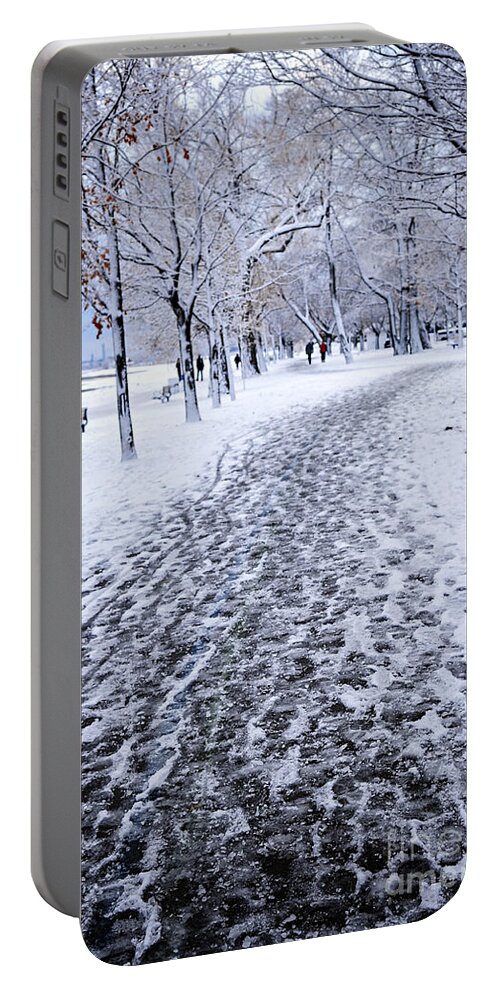 Winter Portable Battery Charger featuring the photograph Winter park 7 by Elena Elisseeva