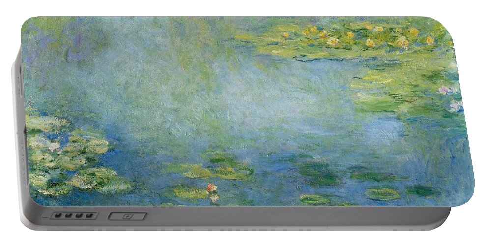 1906 Portable Battery Charger featuring the painting Water Lilies #32 by Claude Monet