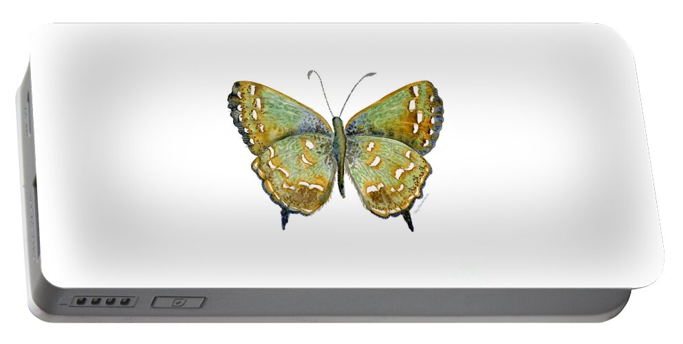 Hesseli Butterfly Portable Battery Charger featuring the painting 38 Hesseli Butterfly by Amy Kirkpatrick
