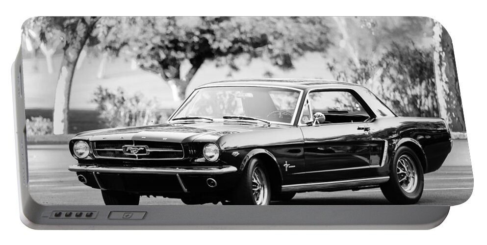 1965 Shelby Prototype Ford Mustang Portable Battery Charger featuring the photograph 1965 Shelby Prototype Ford Mustang #2 by Jill Reger