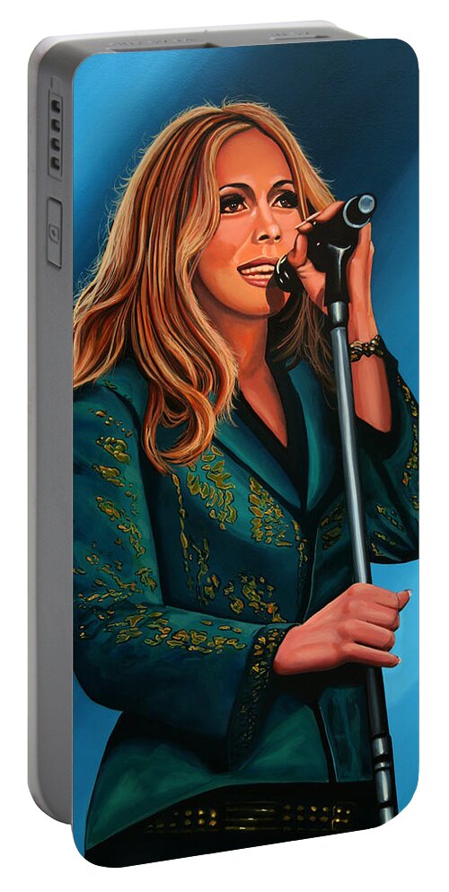 Anouk Portable Battery Charger featuring the painting Anouk Painting by Paul Meijering