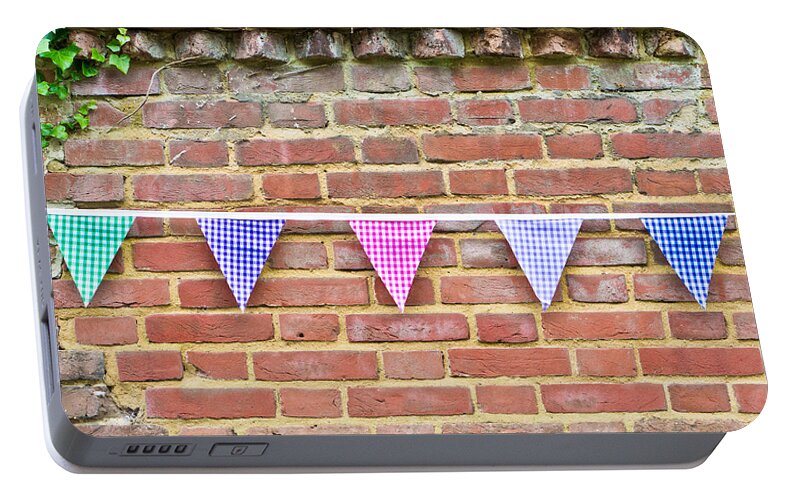 Art Portable Battery Charger featuring the photograph Bunting #4 by Tom Gowanlock