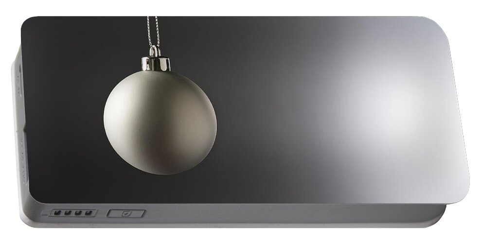 Fun Portable Battery Charger featuring the photograph Christmas Bauble #4 by U Schade