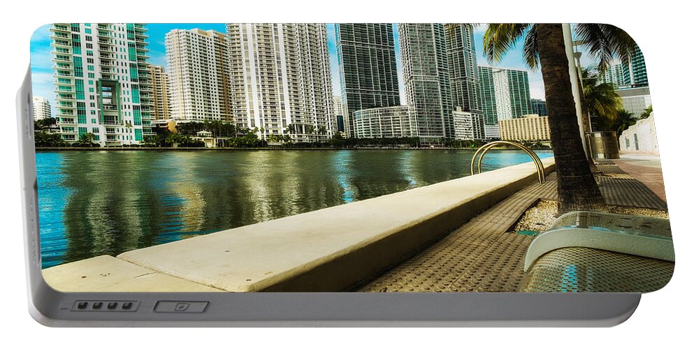 Architecture Portable Battery Charger featuring the photograph Downtown Miami #4 by Raul Rodriguez