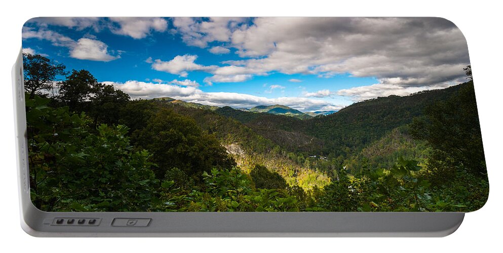 Blue Ridge Parkway Portable Battery Charger featuring the photograph Great Smoky Mountains #4 by Raul Rodriguez