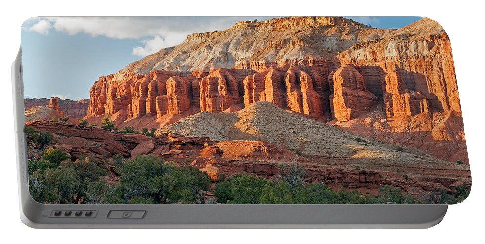 Autumn Portable Battery Charger featuring the photograph The Goosenecks Capitol Reef National Park #4 by Fred Stearns
