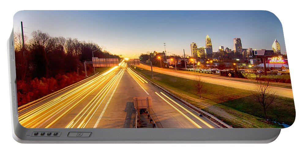 Early Portable Battery Charger featuring the photograph Early Morning In Charlotte Nc #5 by Alex Grichenko