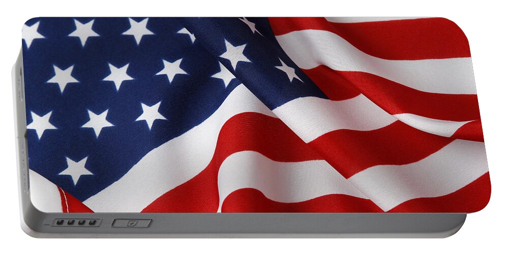 Flag Portable Battery Charger featuring the photograph USA #5 by Les Cunliffe