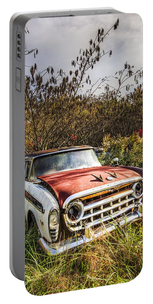 1950 Portable Battery Charger featuring the photograph '57 Rambler #57 by Debra and Dave Vanderlaan