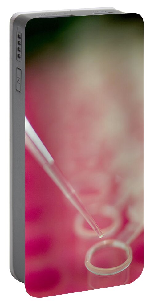 Biochemistry Portable Battery Charger featuring the photograph Medical Research #7 by Mark Harmel