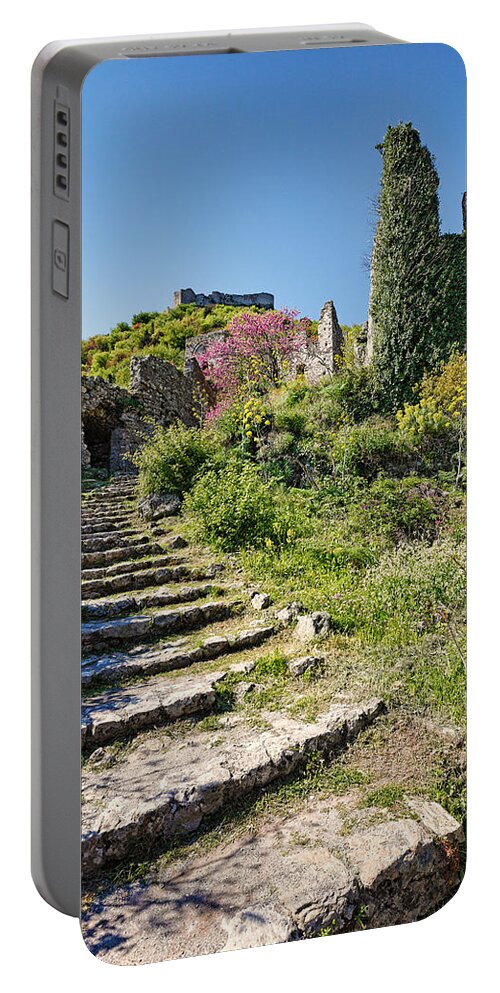 Architecture Portable Battery Charger featuring the photograph Mystras - Greece #7 by Constantinos Iliopoulos