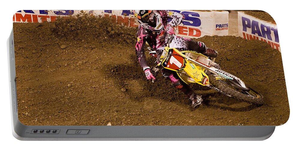 Ryan Dungey Portable Battery Charger featuring the photograph 7020 by Daniel Knighton