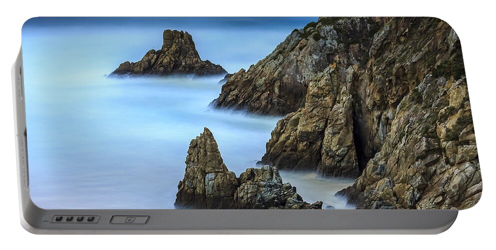 Campelo Portable Battery Charger featuring the photograph Campelo Beach Galicia Spain by Pablo Avanzini