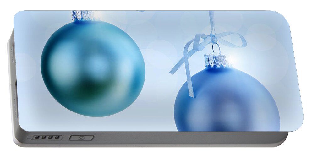 Christmas Portable Battery Charger featuring the photograph Christmas ornaments 2 by Elena Elisseeva