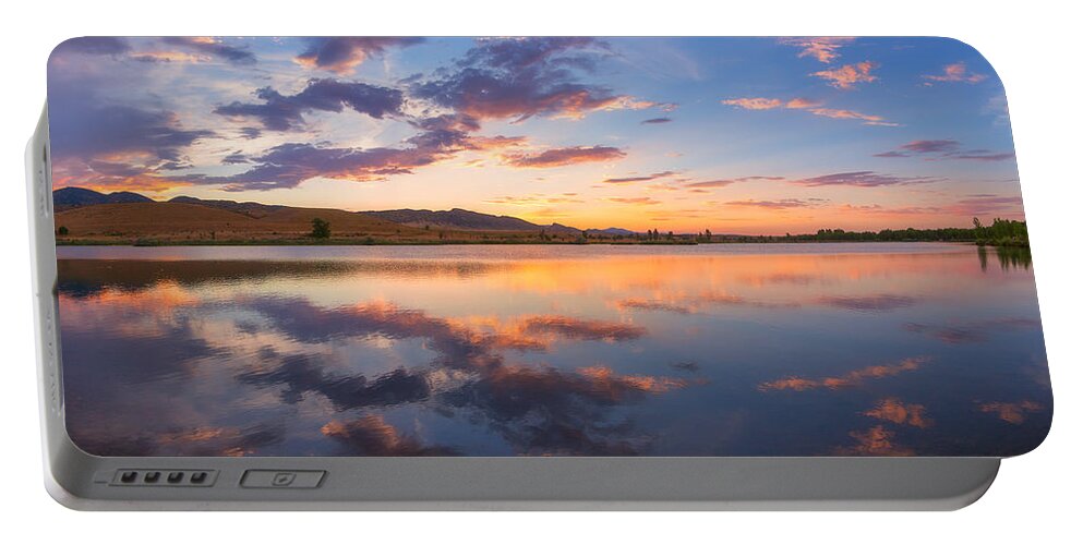 Sunset Portable Battery Charger featuring the photograph 8 Dollar Sunset by Darren White