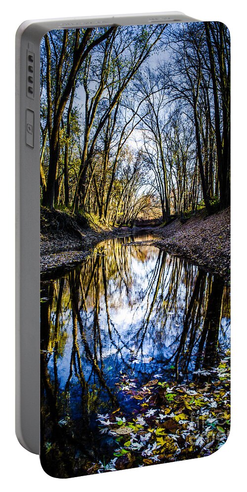 Stream Portable Battery Charger featuring the photograph Treasure Of Leaves #8 by Michael Arend
