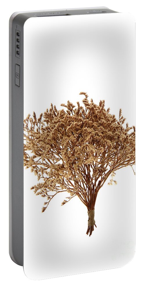Aromatic Portable Battery Charger featuring the photograph Dry Flowers Bunch #9 by Olivier Le Queinec