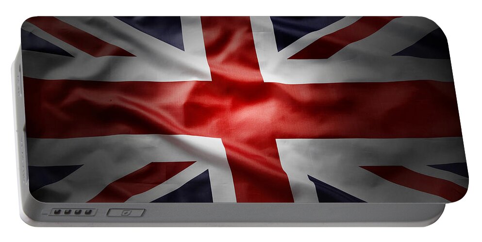 Flag Portable Battery Charger featuring the photograph Union Jack #9 by Les Cunliffe