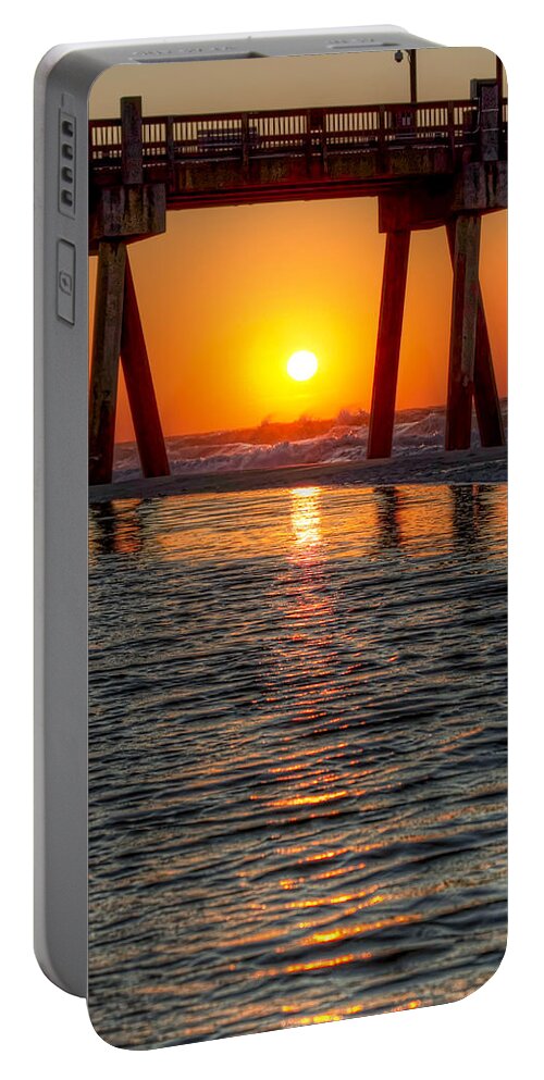 Florida Portable Battery Charger featuring the photograph A Captive Sunrise by Tim Stanley