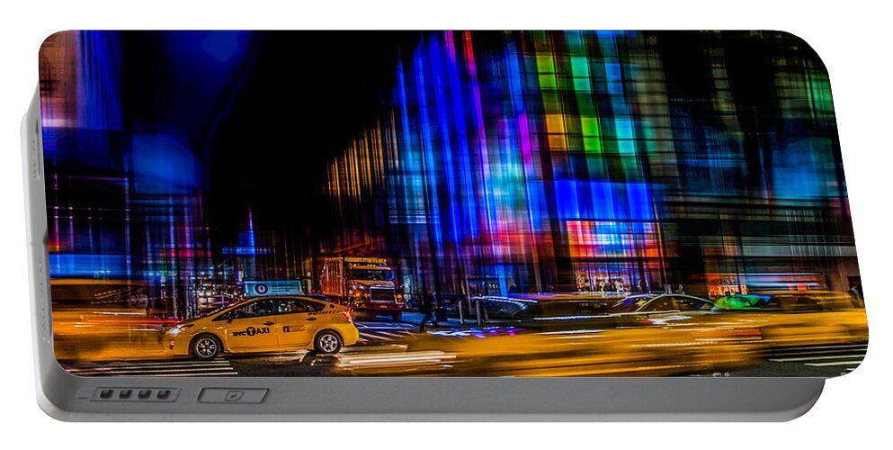 Nyc Portable Battery Charger featuring the photograph a city full of colors II by Hannes Cmarits
