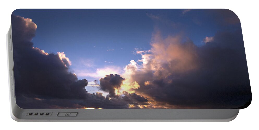 Clouds Portable Battery Charger featuring the photograph A Day of Rain by Joe Schofield