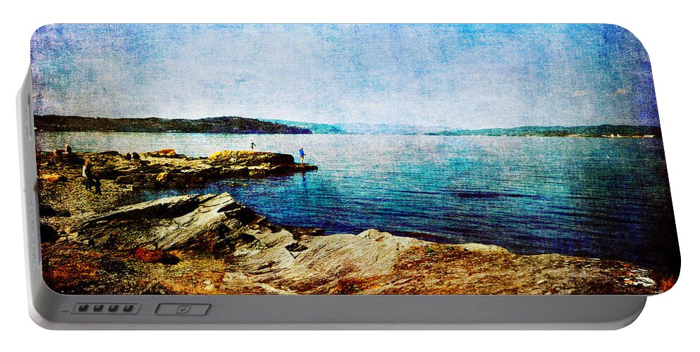 Fishing Portable Battery Charger featuring the photograph A Day Out by Randi Grace Nilsberg