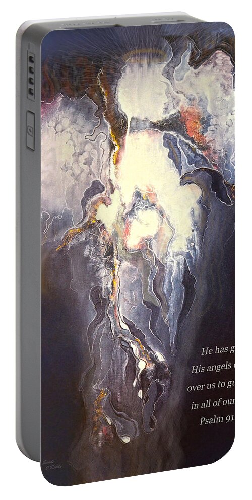 Angel Portable Battery Charger featuring the photograph A Guardian Angel 2 by Sandi OReilly