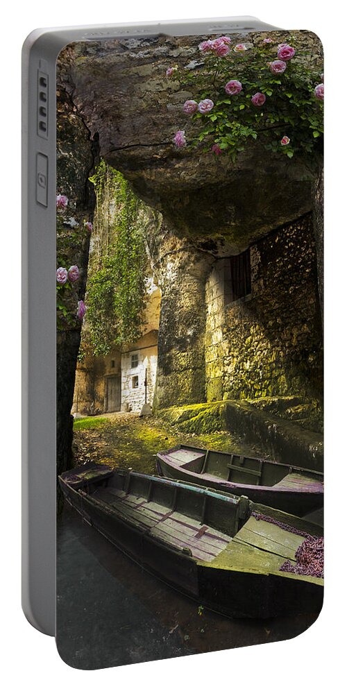 Barn Portable Battery Charger featuring the photograph A Secret Place by Debra and Dave Vanderlaan