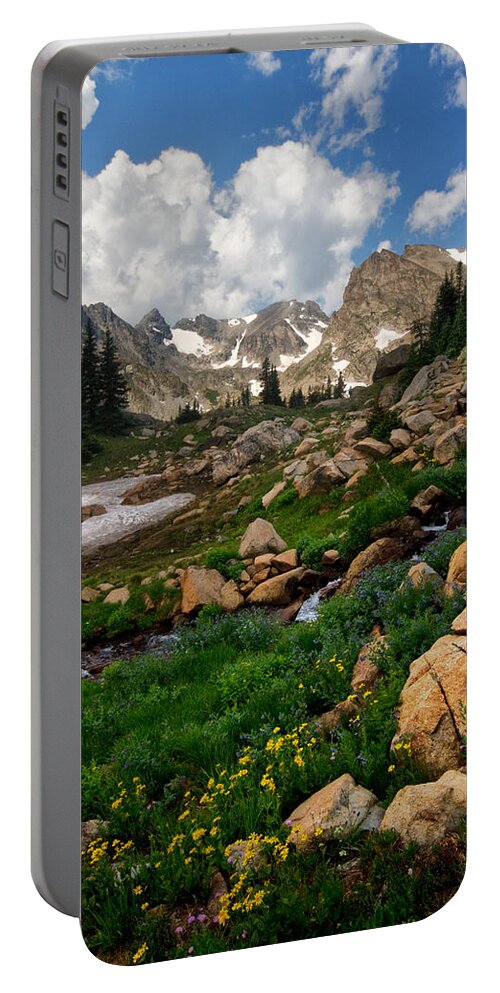 Landscapes Portable Battery Charger featuring the photograph A Stream Runs Through It by Ronda Kimbrow