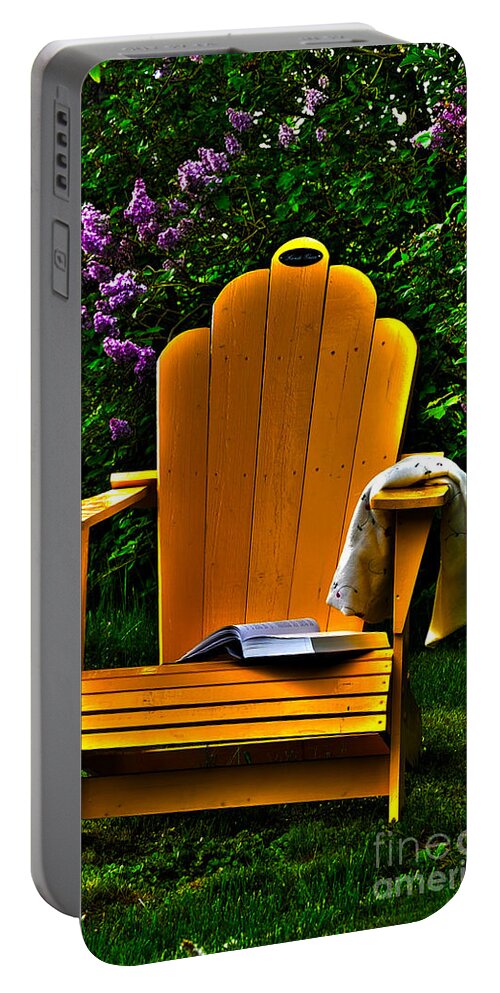 Adirondack Portable Battery Charger featuring the photograph A Well Deserved Rest by Randi Grace Nilsberg